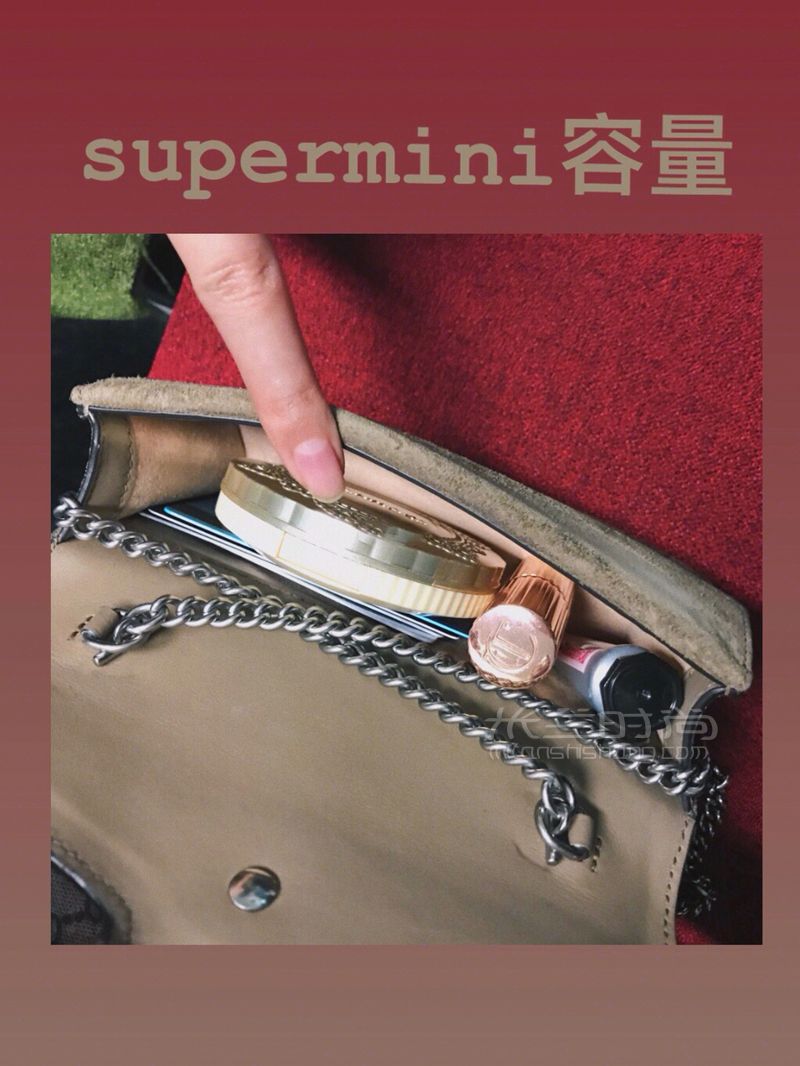 Gucci酒神小號（mini） supermini 對比 (3)