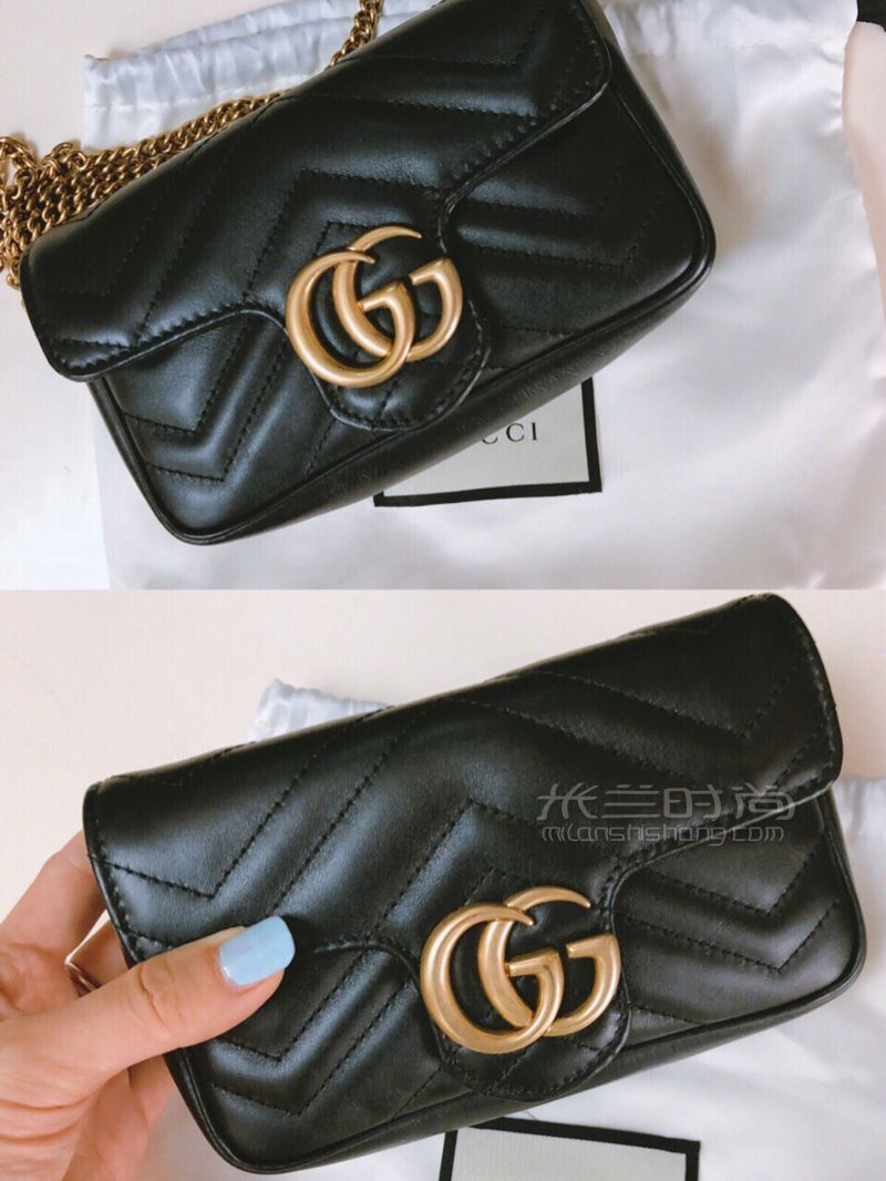 gucci marmont super mini初級(jí)入門款小包包 (2)