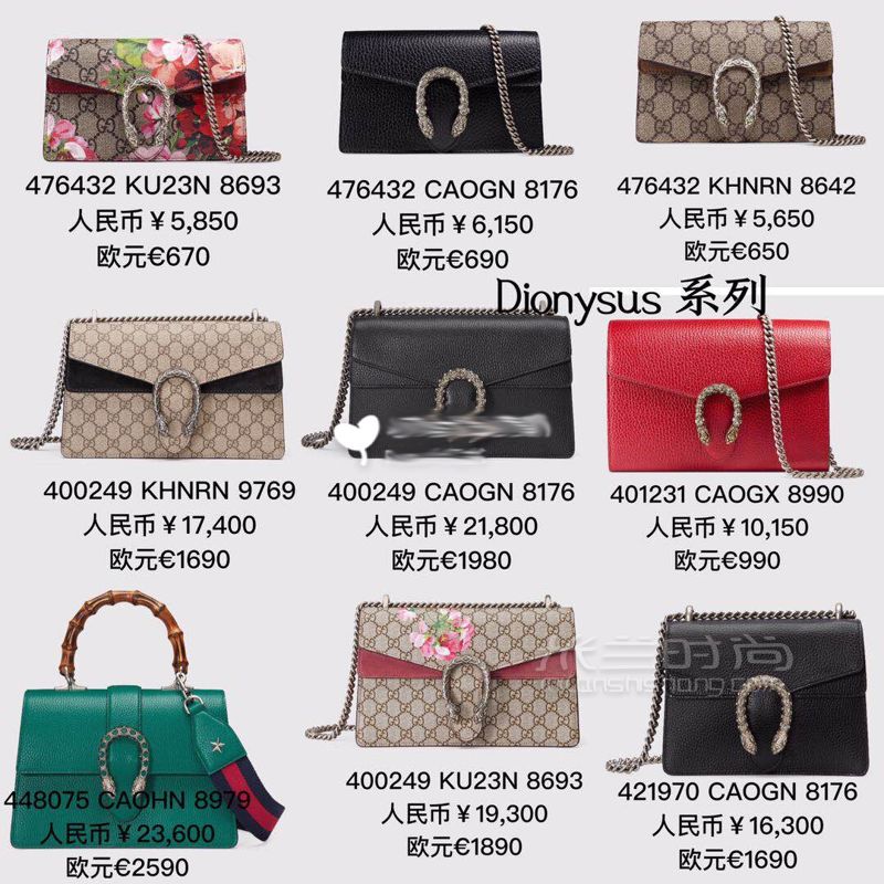 Gucc七大系列經(jīng)典包(附國內(nèi)/意大利價(jià)格) Gucci源于意大利的時(shí)裝奢飾品牌 (7)