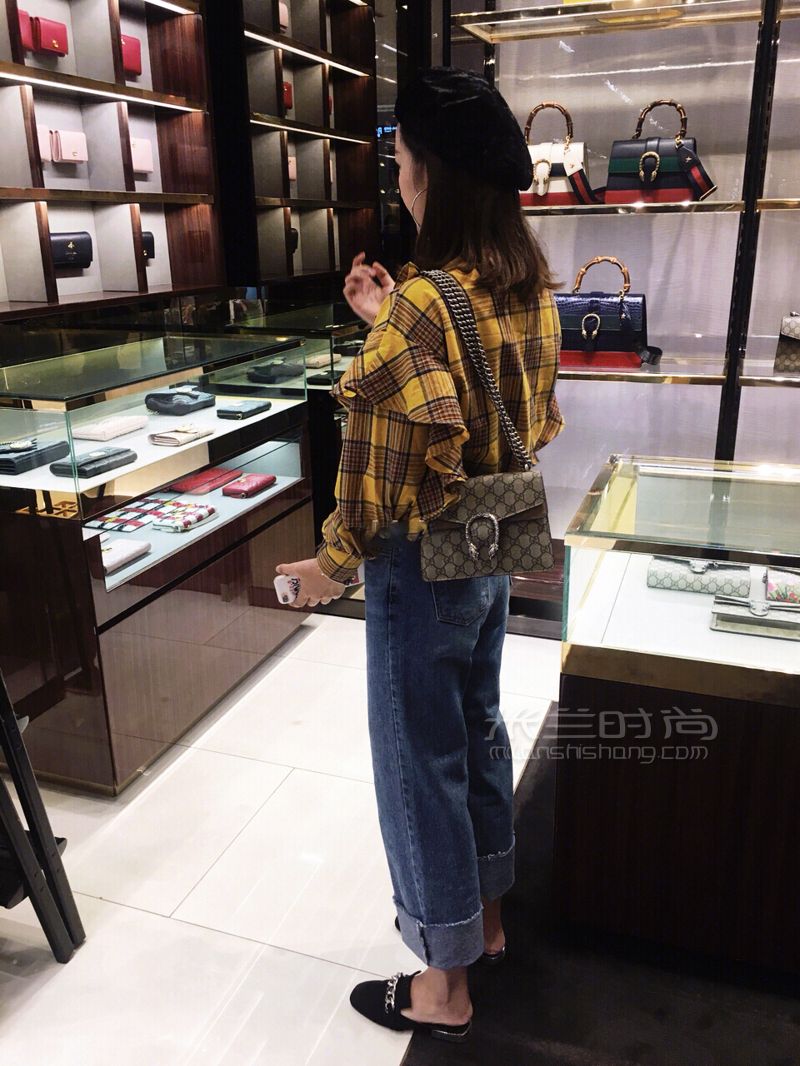 gucci酒神包 這個酒神包一直都很想買的前段時間去韓國又看到這個包還是收下 (1)