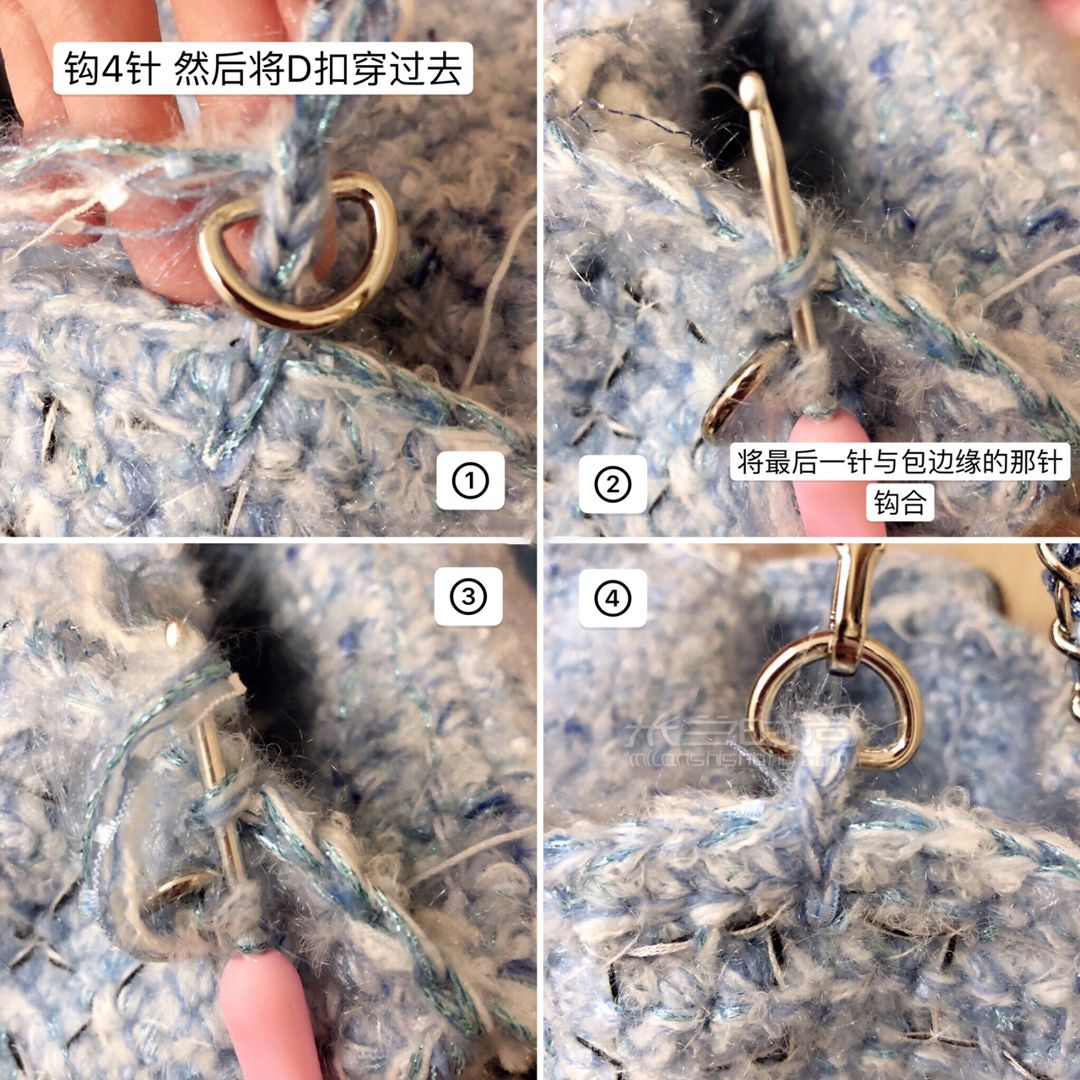 diy手工制作 泫雅小香風(fēng)編織包包 (5)
