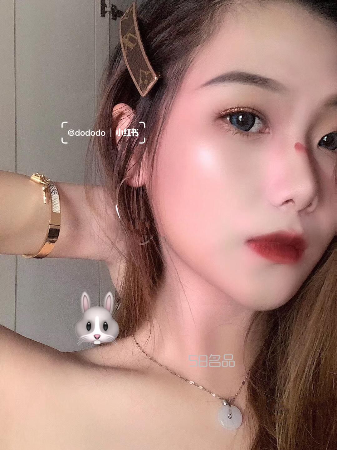 超好看LV拆包制作的發(fā)夾和手鏈,lv錢包 經典老花藍_1