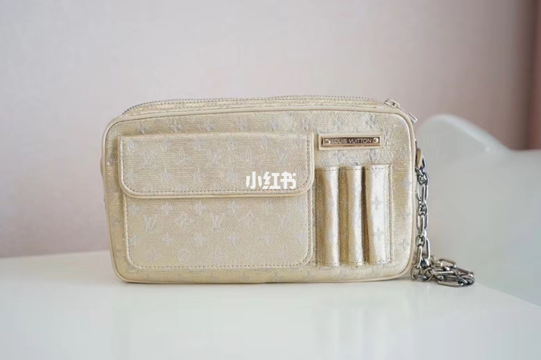 lv金絲刺繡緞面晚宴手提包腋下包,lv 小馬哥告別系列_7