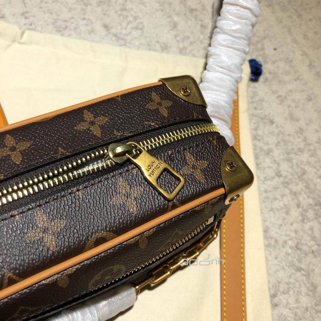 2020 新款 Lv soft trunk 復(fù)古五金鏈條包,lv48870價格_18