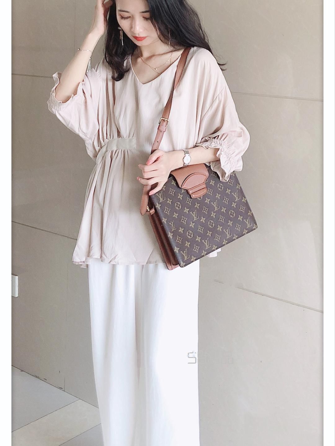 中古｜LV紅皮老花郵差包,lv08年33彩女包_1