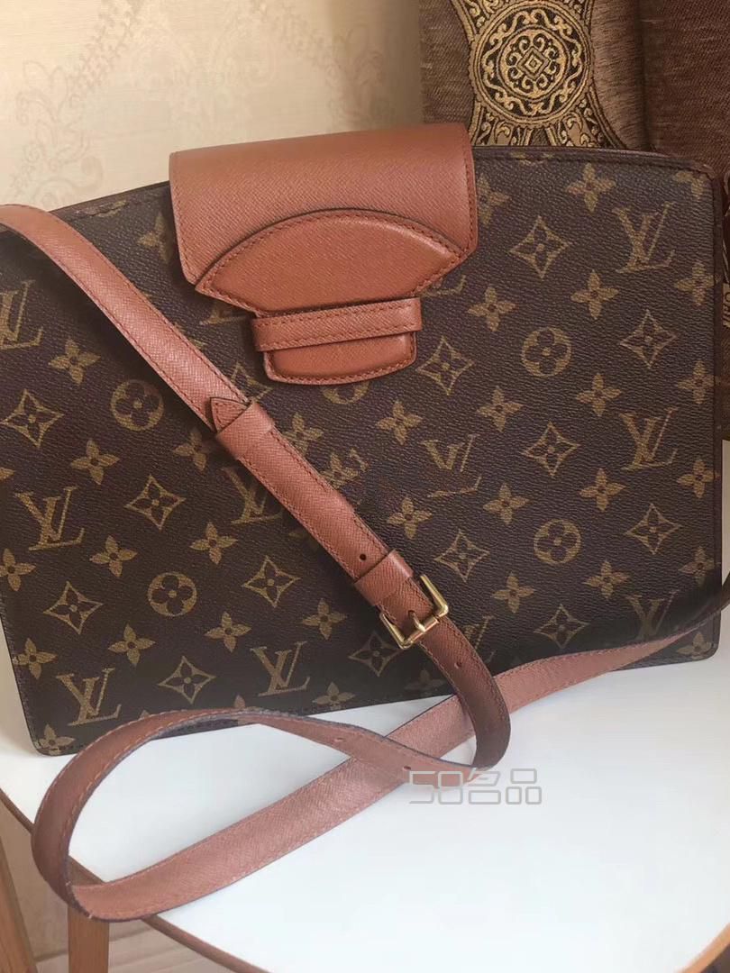中古｜LV紅皮老花郵差包,lv08年33彩女包_12