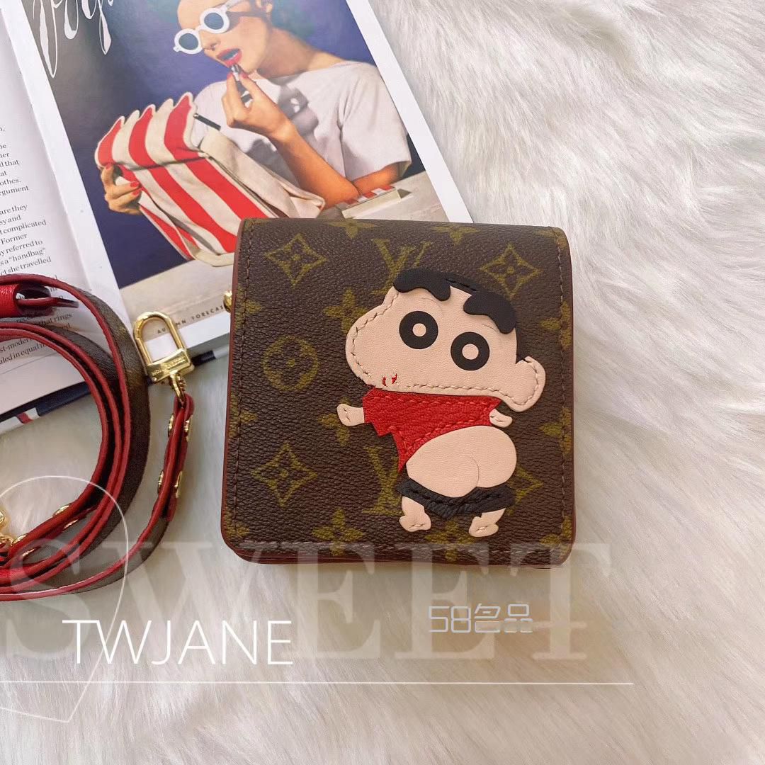 這個(gè)lv拆包改造的蠟筆小新也太太太好看了吧,牛仔布lv圍巾_3