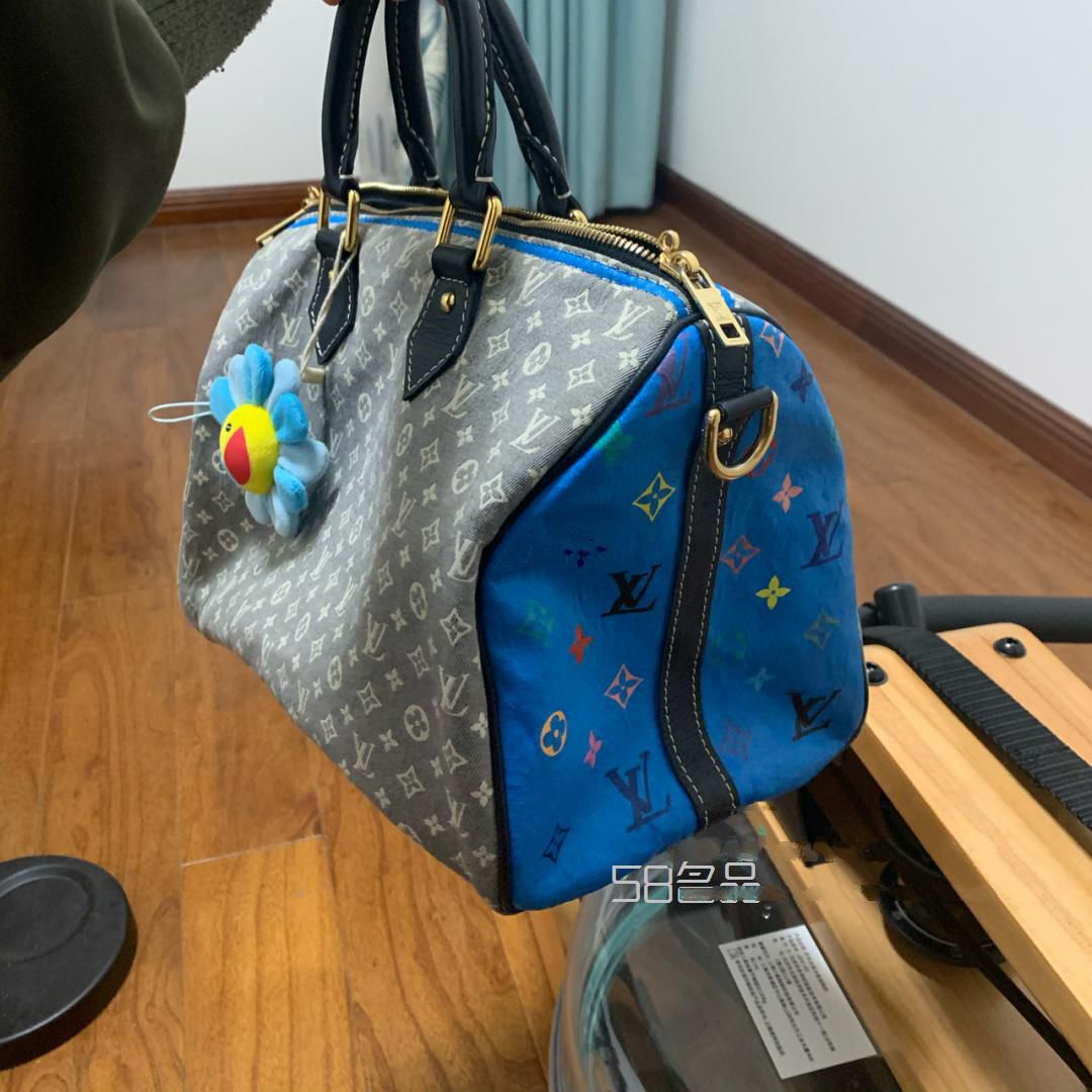 lv帆布包污漬遮蓋涂鴉皮卡丘舊包變新,lv小挎包價格_10
