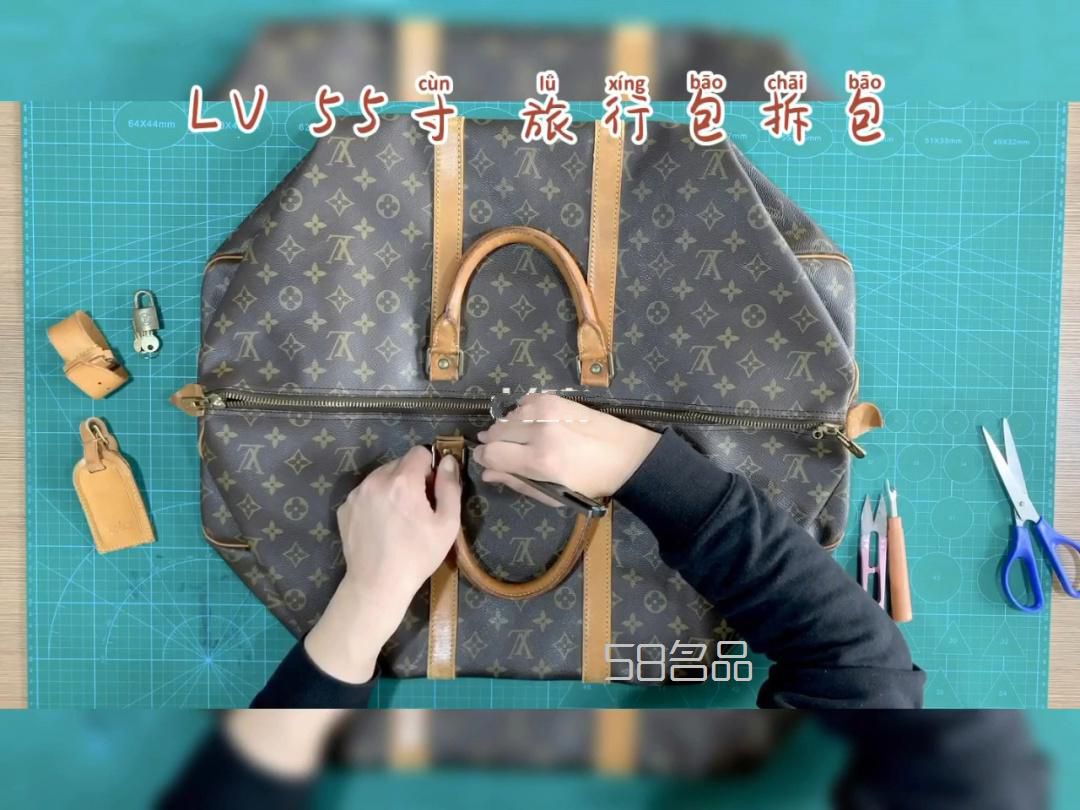LV 大旅行包 拆包 酸爽到不行,lv33彩為什么停產(chǎn)_1