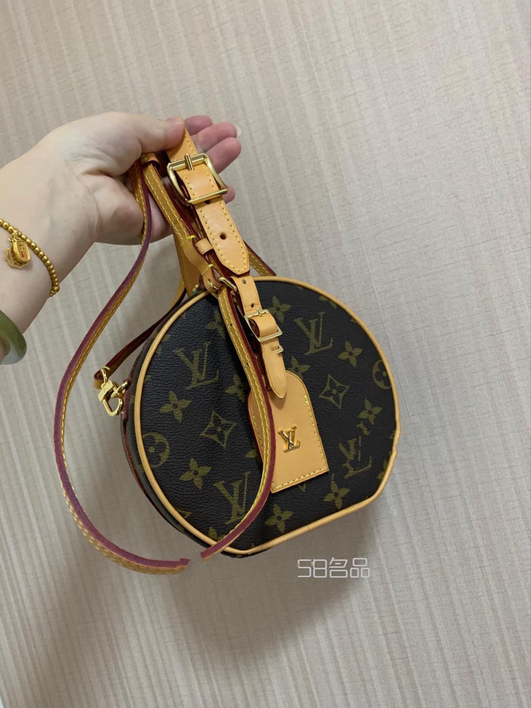 lv 小帽箱 硬盒子 圓盒子 拆包改款,lv包包粘皮通病圖片_3