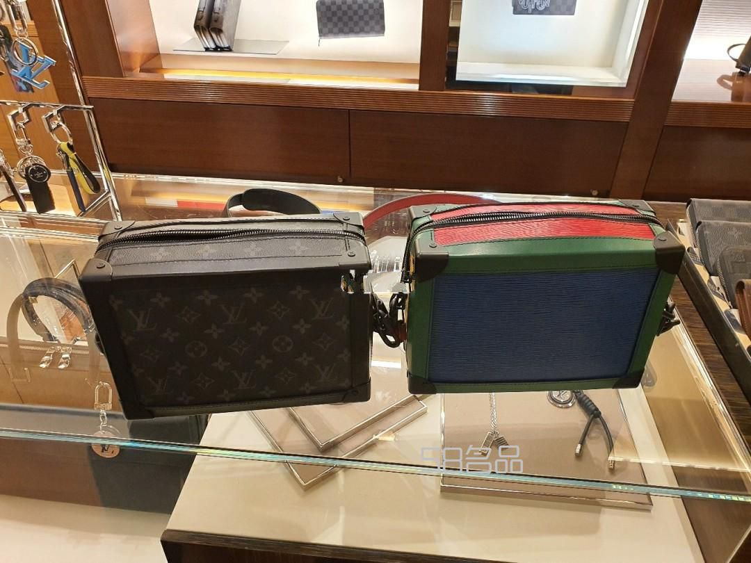 史上較全LV盒子包soft trunk的上身實物合集,lv白格子包如何分真假_1