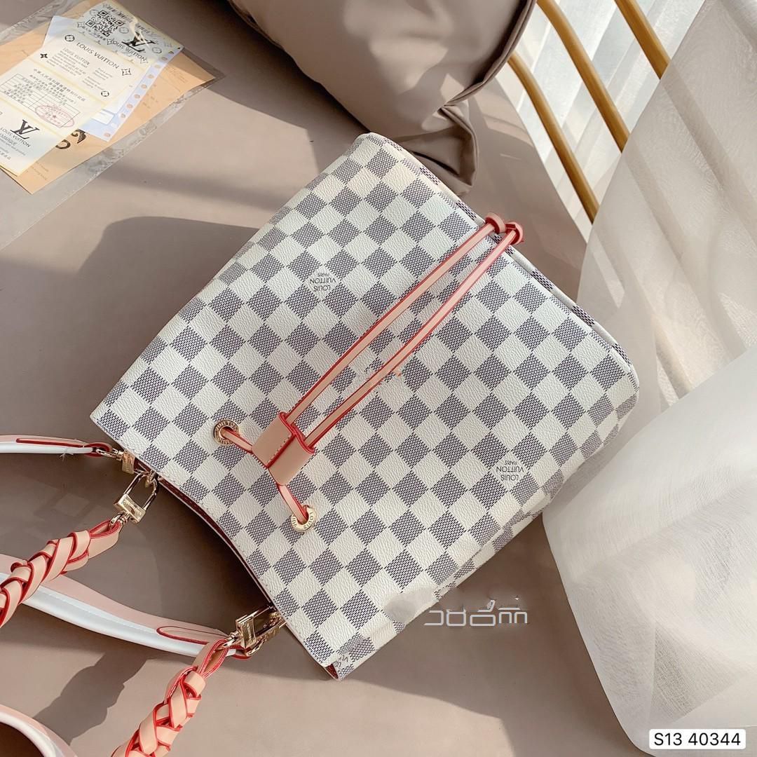 Lv 2020 神仙白格 水桶包編織手柄 櫻粉肩帶 美到無法無天,delvaux mini_12