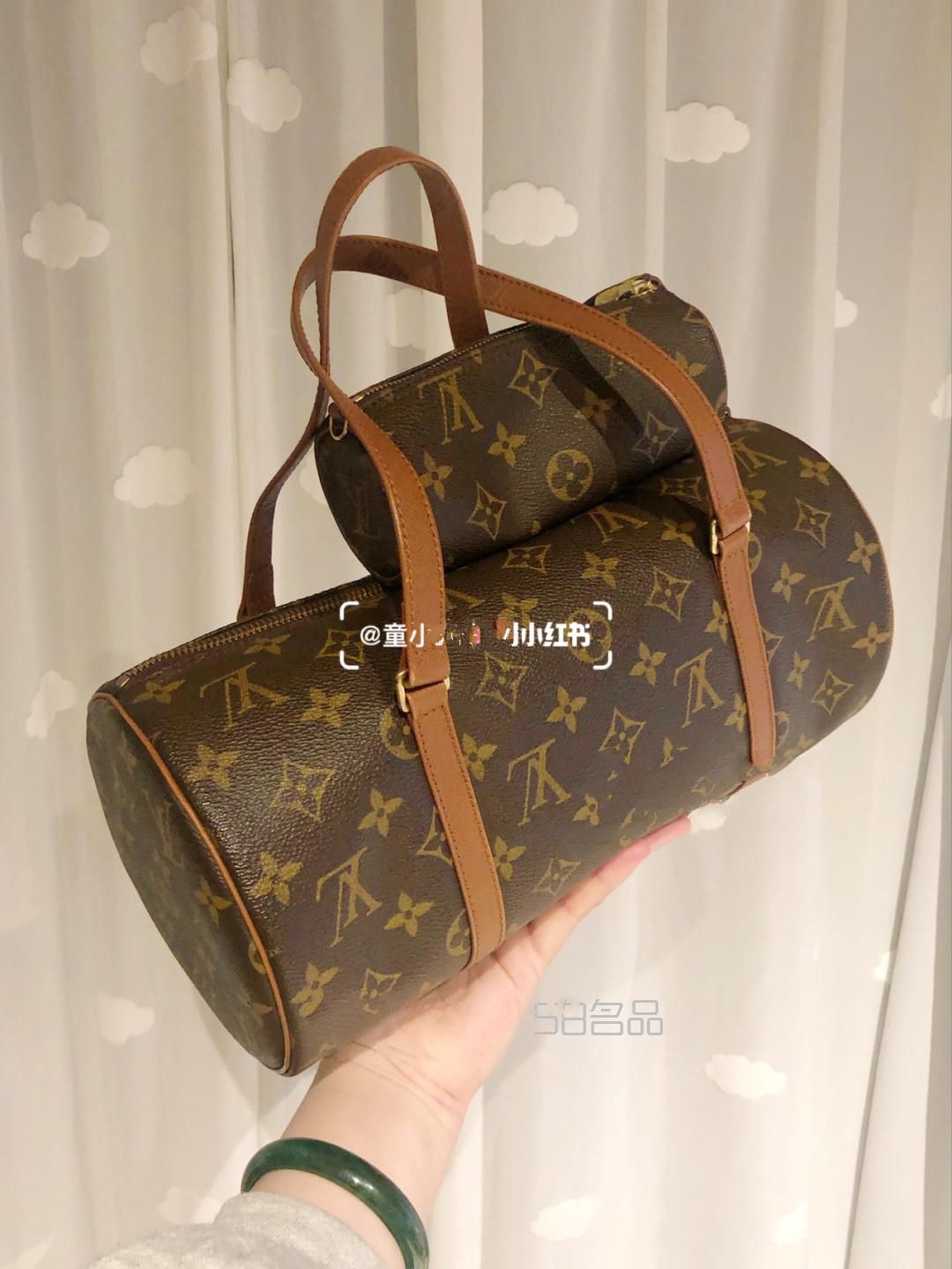 第二只中古包——LV圓筒子母包,lv 純黑錢包_10