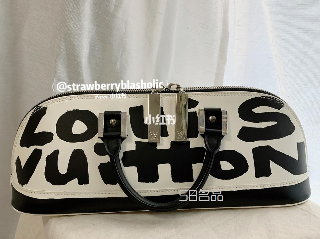 LV 黑白涂鴉包中古包,lv錢(qián)包怎么看真假_3