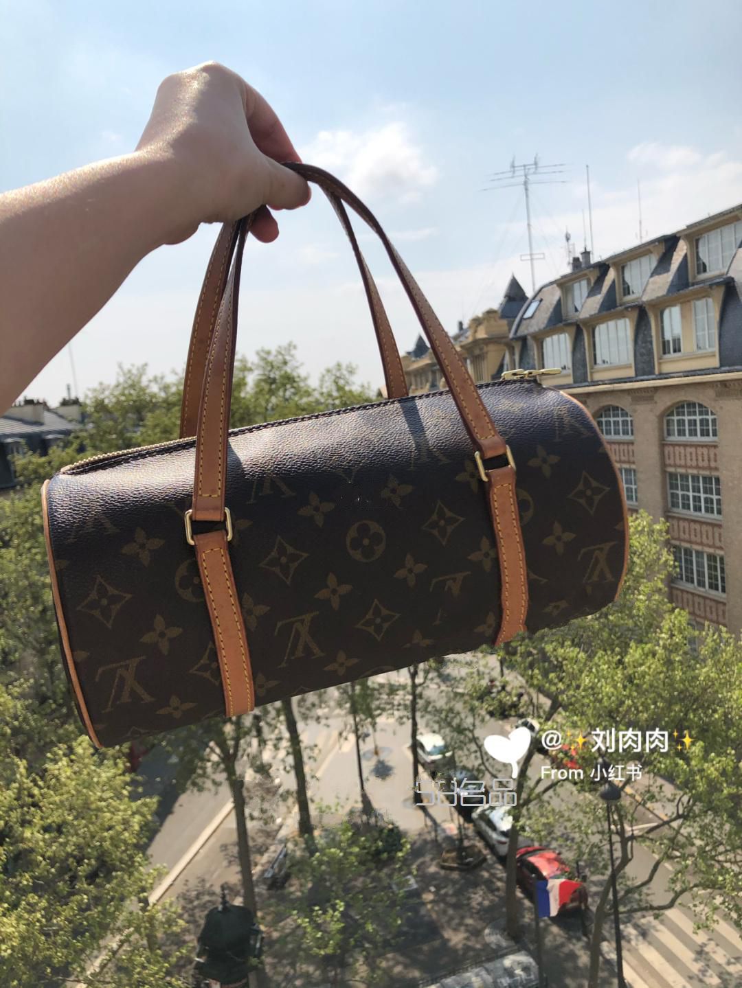 LV中古包 中古圓筒包 Papillon 26,lv項鏈v型真假辨別_3