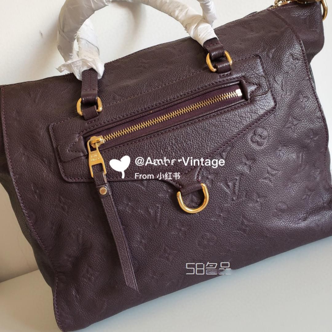中古包 LV 紫羅蘭印花 托特包 容量超級大,lv neverfull 小號_1