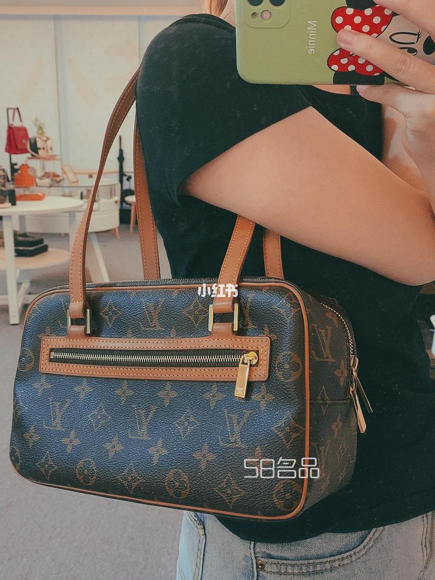 叮咚｜lv 老花中古盒子包,lv鴕鳥皮包包_3