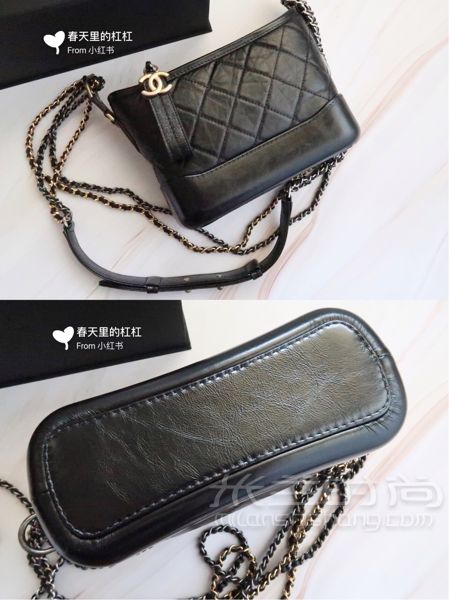新入手包包之美包推薦Chanel Gabrielle handbag香奈兒小號流浪包全黑色_8