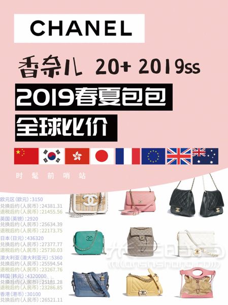 香奈兒 Chanel 2019春夏包包最新全球比價(jià)！ 哈嘍~_1