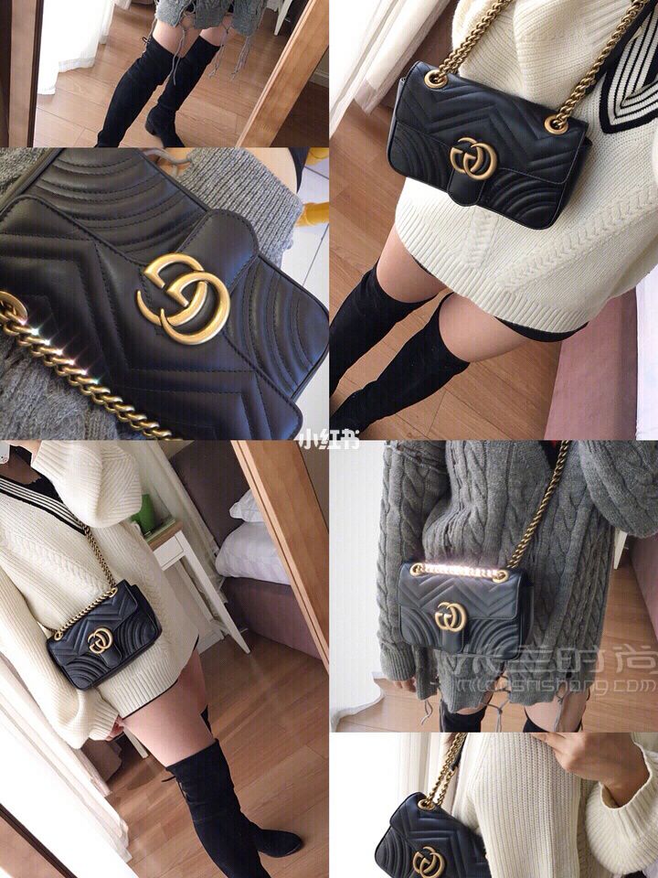 Gucci Marmont mini 上身圖片 接之前這個Gucci包篇答應(yīng)大家的上身圖片來了_1