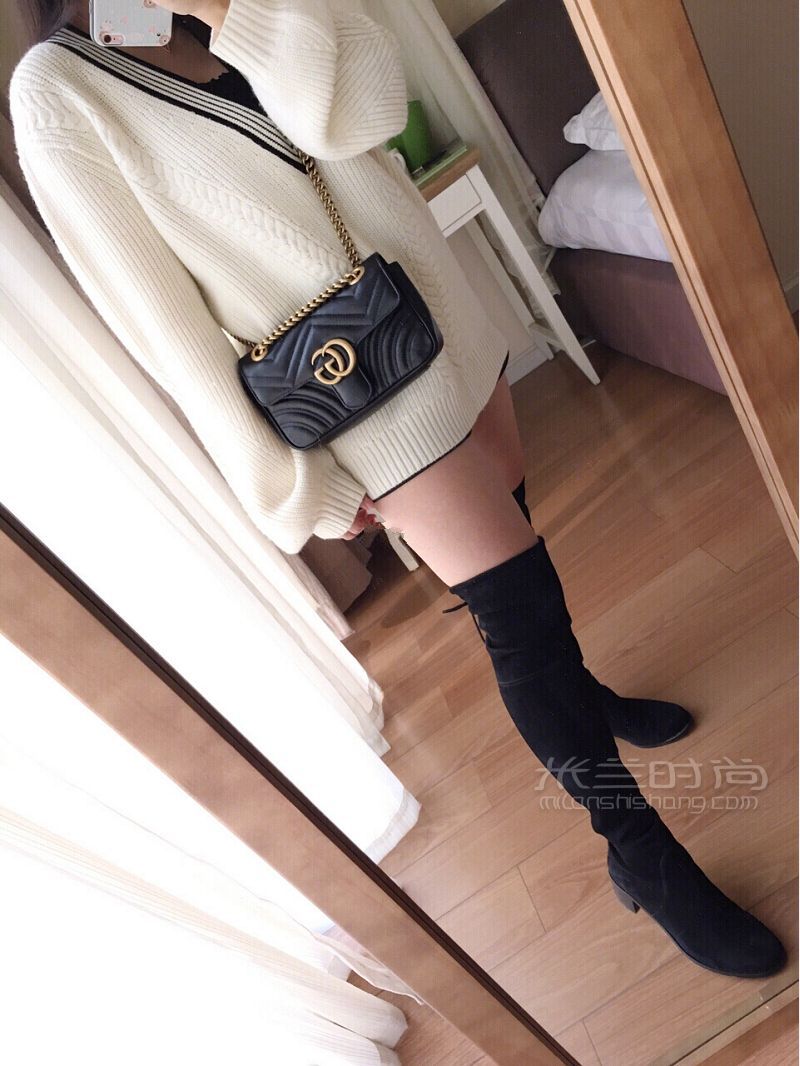 Gucci Marmont mini 上身圖片 接之前這個Gucci包篇答應(yīng)大家的上身圖片來了_2