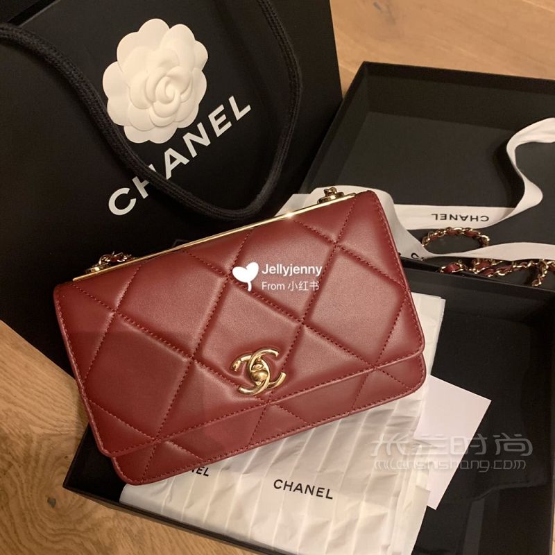 維也納入Chanel秋冬新款車?yán)遄哟罅飧駑oc包_2