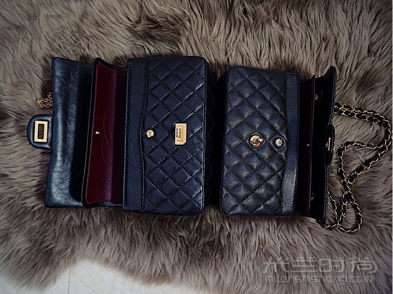 Chanel CF和香奈兒 2.55小號(hào)黑金對(duì)比 法國(guó)自由行_2