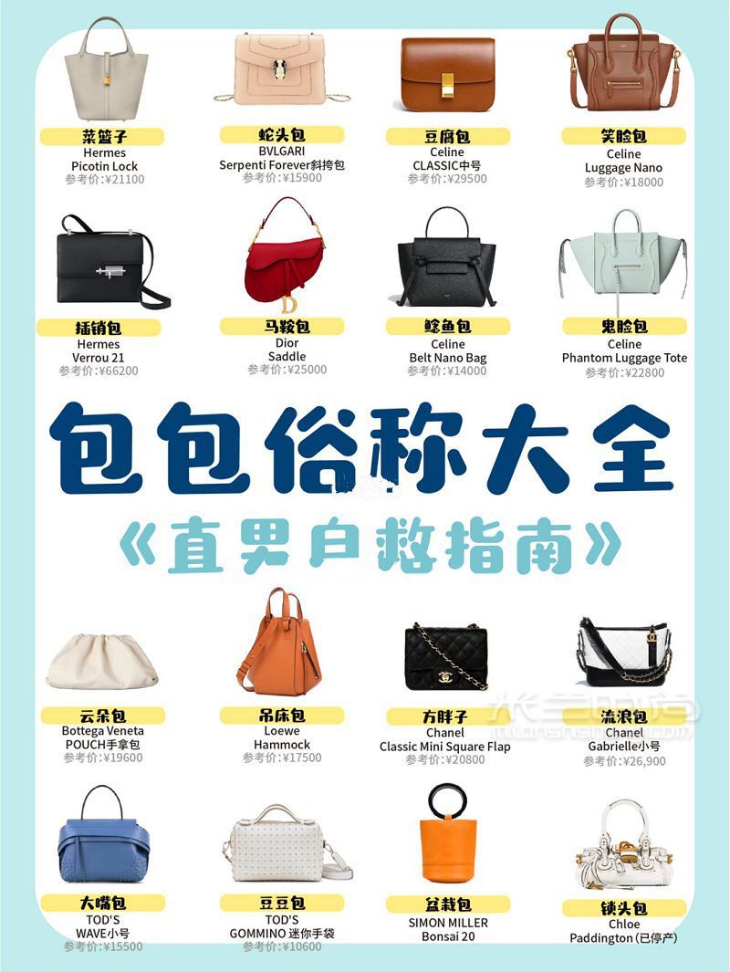 時尚基礎(chǔ)必修奢侈品包包俗稱大全 搞懂時尚“黑話”_1