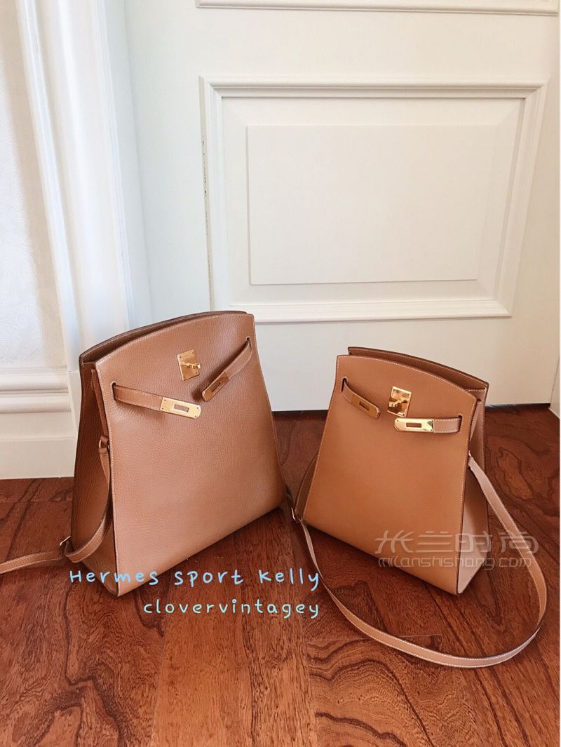 Hermes sport Kelly 金棕小號(hào)和大號(hào)對(duì)比_1
