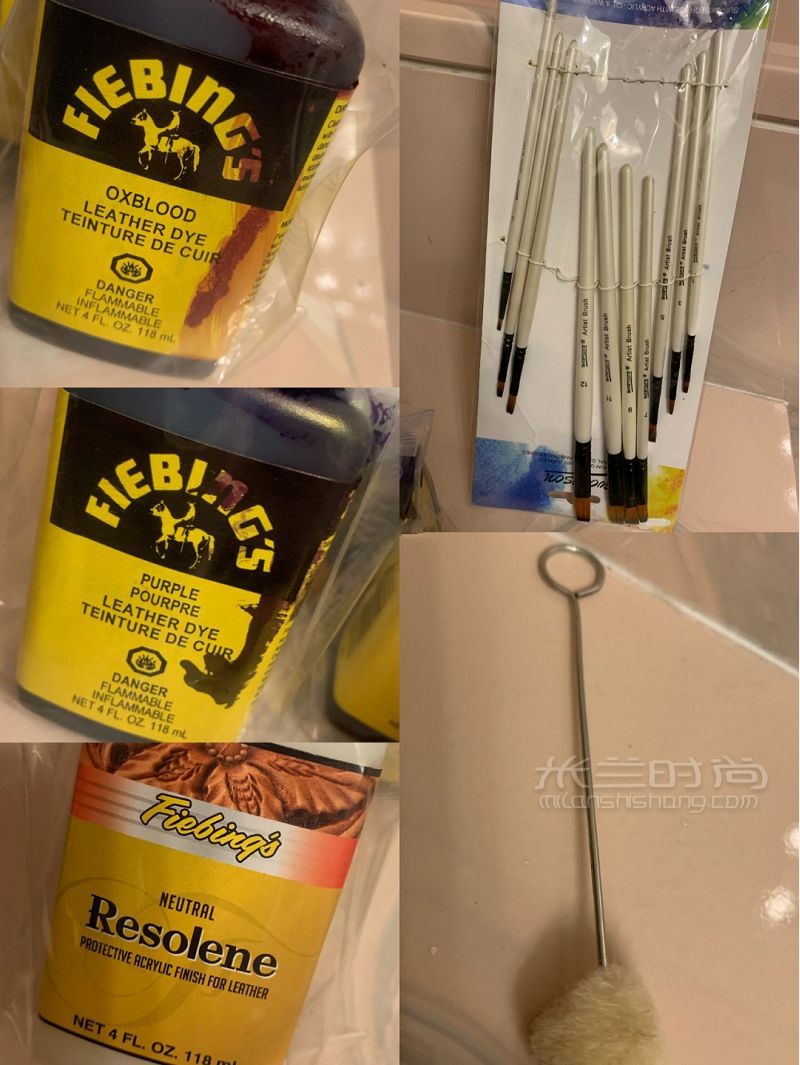 教你如何把掉色的Lv漆皮包染色翻新 掉色指甲油_2