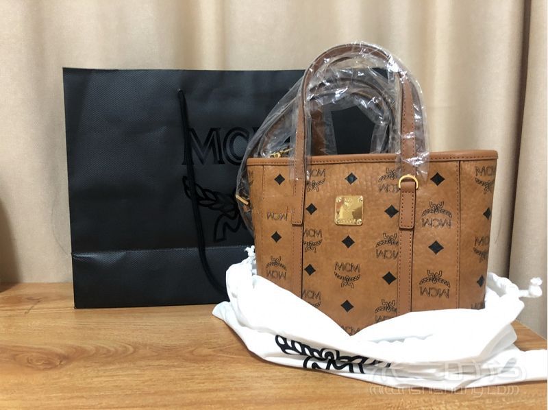 花自己的工資買的第一個mcm包 mcm干邑色菜籃_2