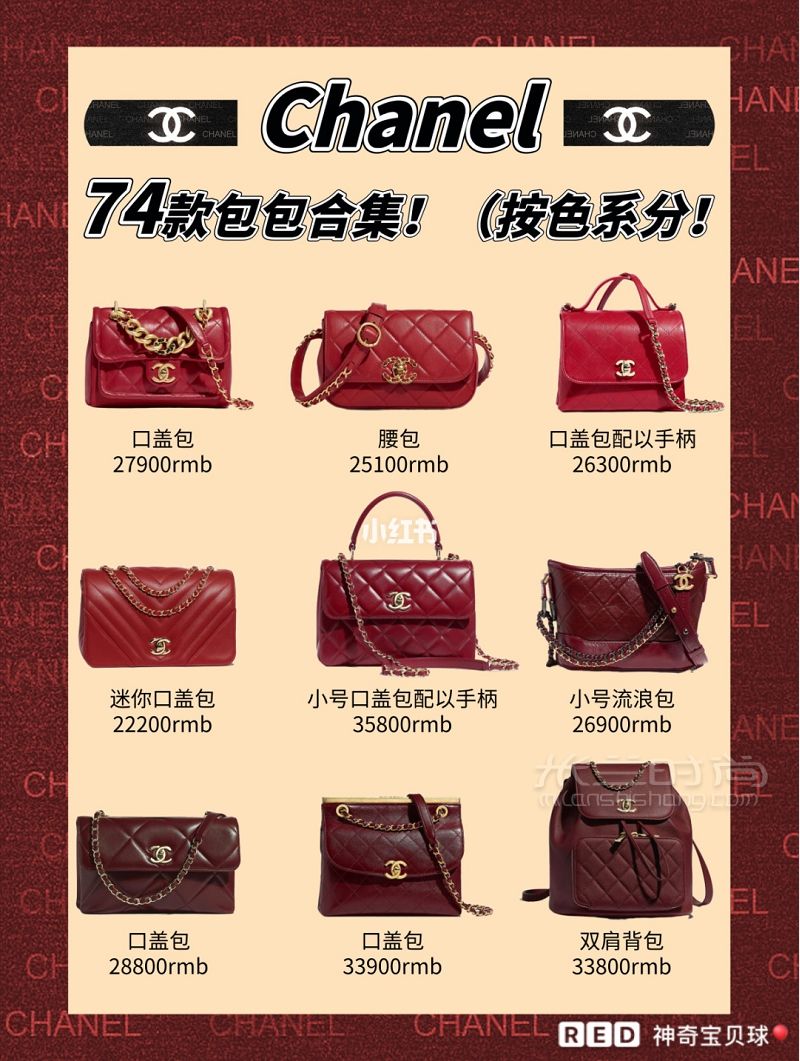 74款Chanel包包款式盤點(diǎn) 香奈兒包包系列_1